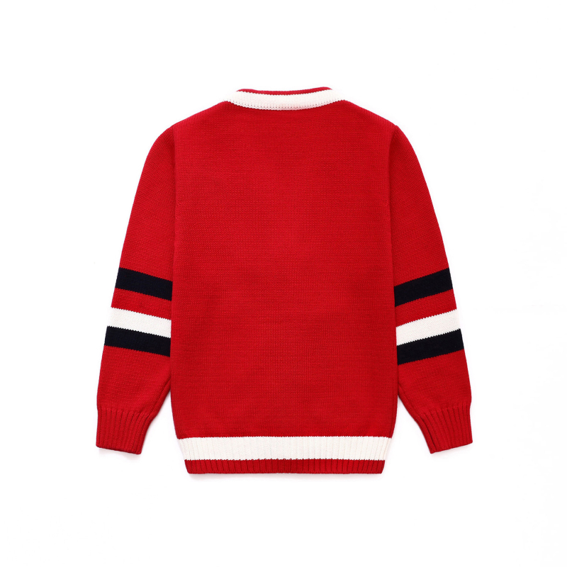 Dječji džemper u stilu kolidža, 100% pamuk, V-izrez, dugi rukavi, za djecu 3-8 godina, uzorci: pruge, jednobojni, crtani motivi, slova, kamuflaža