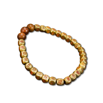 Réz karkötő, kézzel készített, geometriai dizájn, retro uniszex stílus