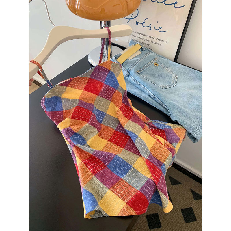 Laneni top s trakama, uski kroj, obična duljina, bez elastike (ljeto 2025)