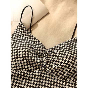 Ženski camisole s Y-oblika trakama i chest wrap stilom, visokim strukom, pamuk-poliester, ljeto 2024