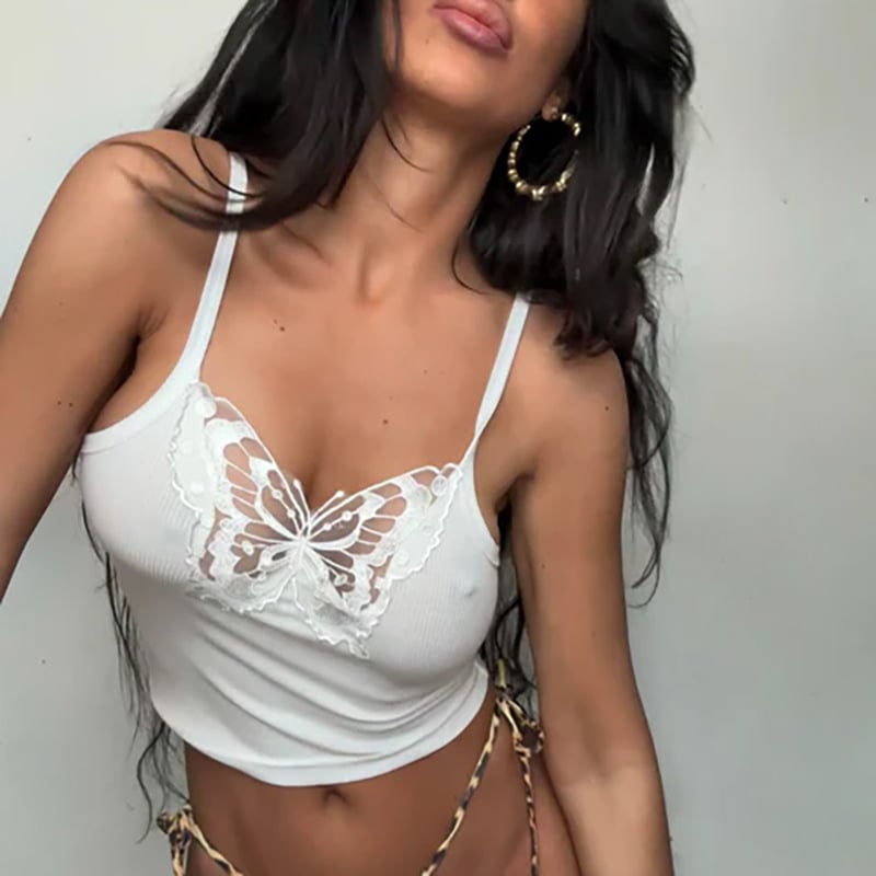 Csíkos hálós crop top, európai és amerikai stílus, karcsú szabás, nem levehető pántok, ultra rövid hossz ≤40 cm, poliészter 95%+