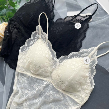 Дамски camisole с дантела и V-образно деколте, Nylon плат, средна дебелина 181–200 г/м²