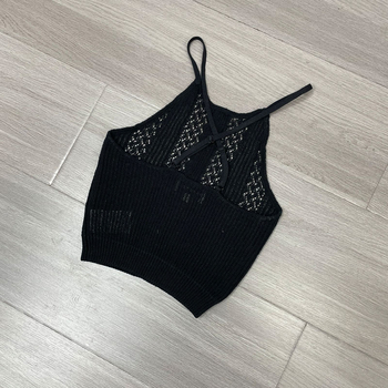 Τοπ βάσης από πλέξη με halter λαιμό, στενή γραμμή, μονόχρωμο βαμβακερό μείγμα, 30-50% περιεκτικότητα σε βαμβάκι, για γυναίκες