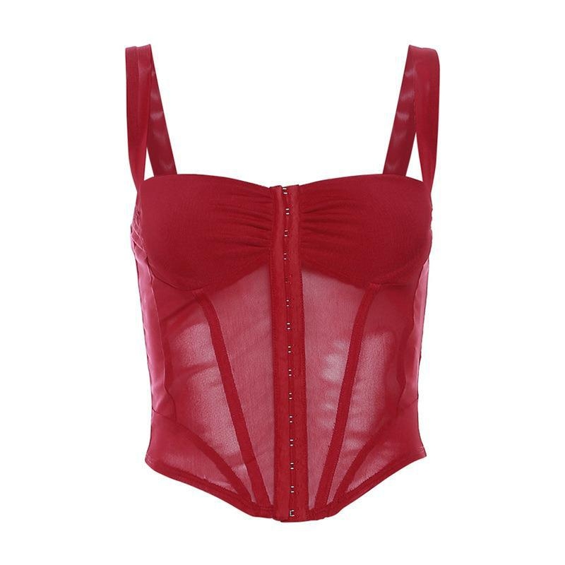 Ženski halter top bez rukava, otvorenih leđa, uski kroj, ultra kratak, poliester 95%+