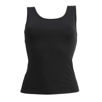 Női ujjatlan felső, lélegző poliészter, 95–100% poliészter, kerek nyak, nyár