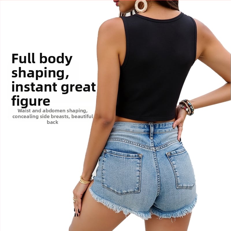 Ženský bezrukáv camisole vest, priedušný polyester, 95–100% polyester, okrúhly výstrih, leto