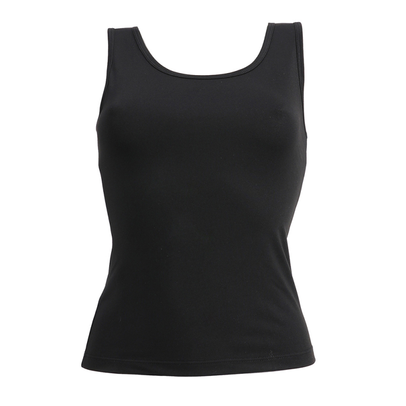 Női ujjatlan felső, lélegző poliészter, 95–100% poliészter, kerek nyak, nyár