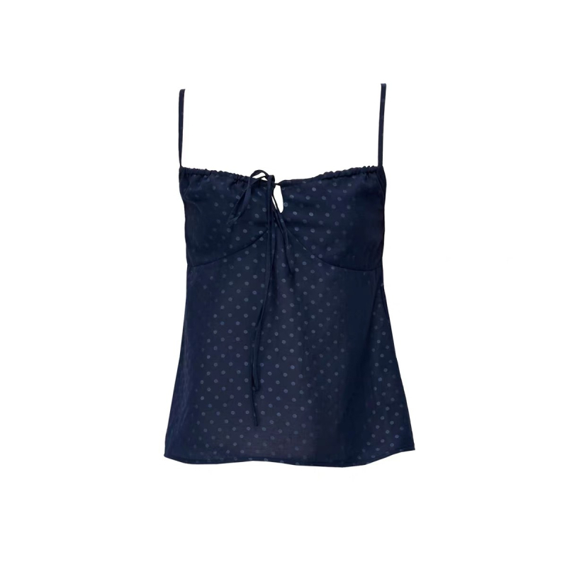 Állítható vékony pántos halter felső | Slim fit | Hossz: 50-65 cm | Anyag: poliészter-spandix