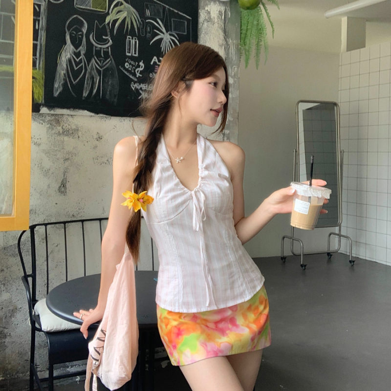 Halternyakú felső levehető pántokkal – Socialite stílus, Slim Fit, Poliészter