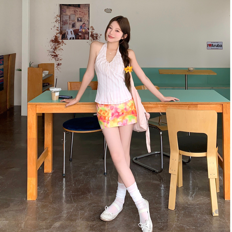 Halternyakú felső levehető pántokkal – Socialite stílus, Slim Fit, Poliészter