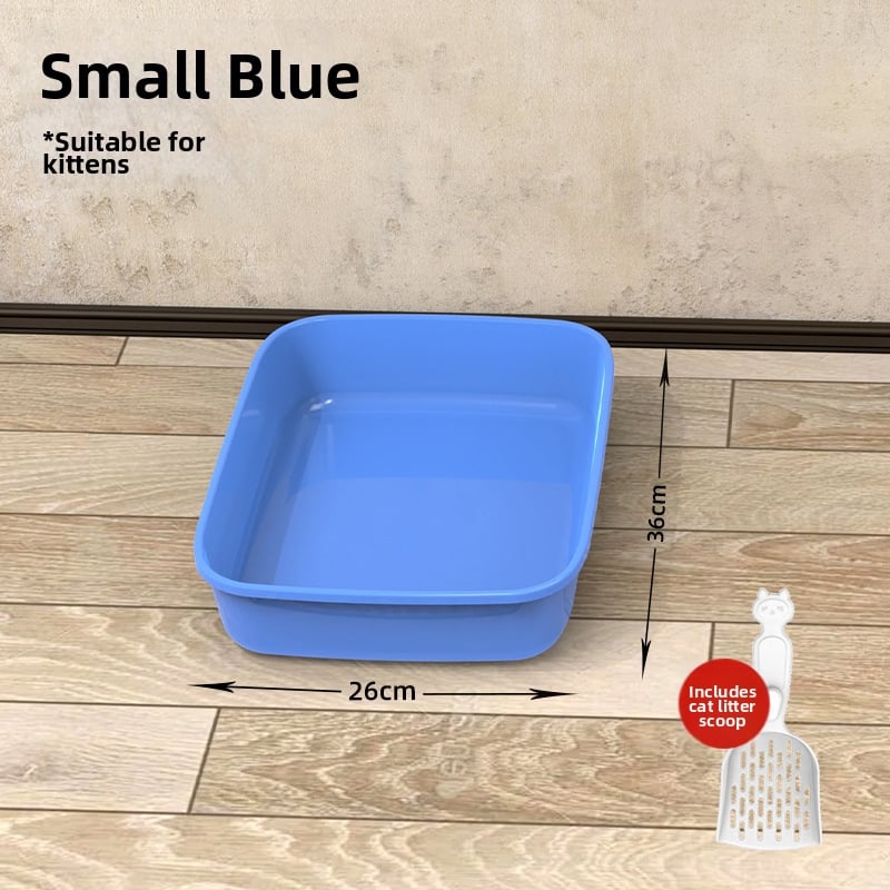 Mačja posuda za pijesak s poluzatvorenim dizajnom, PVC – SZce7DD8