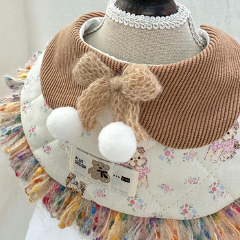 Șal pentru animale de companie – model Cartoon, material nylon/poliester/bumbac, potrivit pentru toate rasele, utilizare universală, patru sezoane