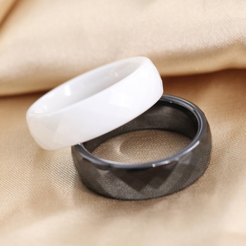 Zhongzhe keramički prsten – geometrijski dizajn, polirani završni sloj, unisex dodatak