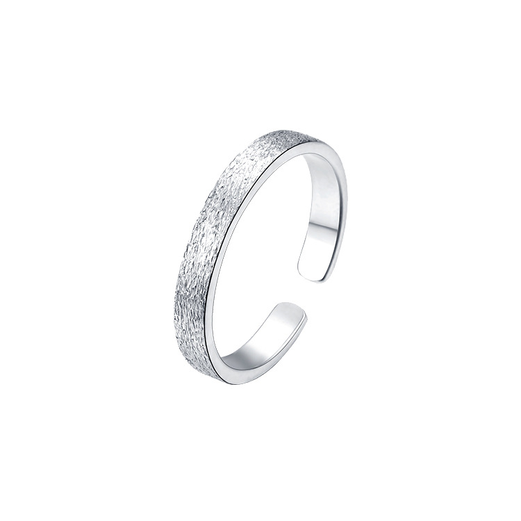 Inel masculin din argint S999 pur, design geometric, placare electroplating, 1,9 g