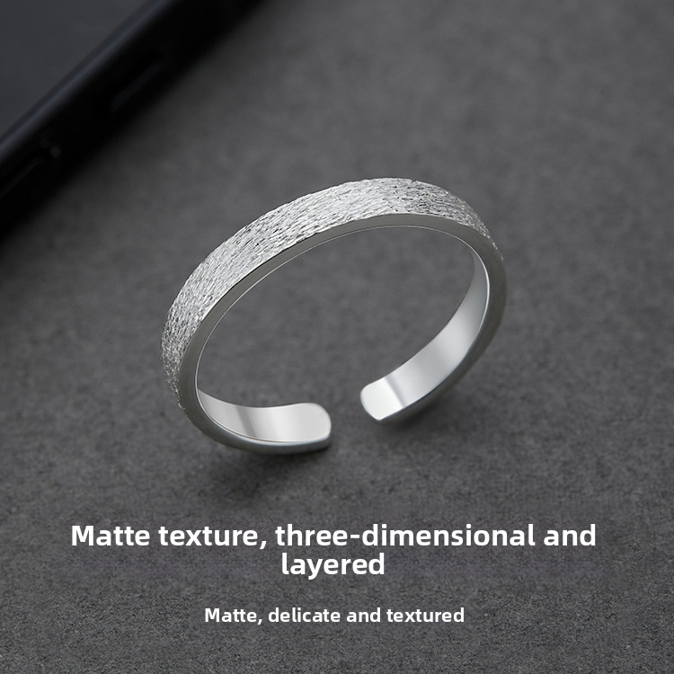 Inel masculin din argint S999 pur, design geometric, placare electroplating, 1,9 g