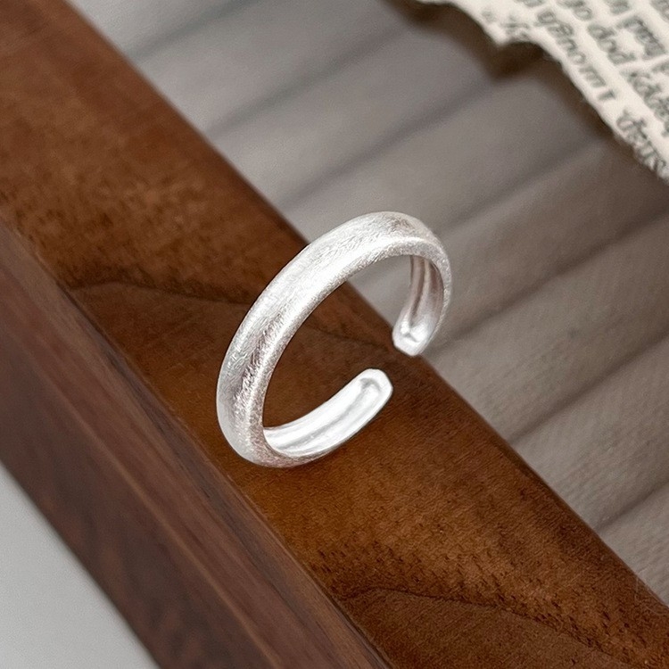 Inel masculin din argint S999 pur, design geometric, placare electroplating, 1,9 g