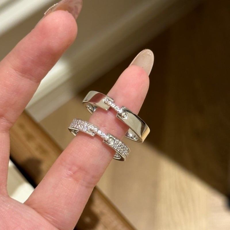 Gyűrűk — réz geometriai női gyűrű, elektroplakált felület, könnyed luxus stílus