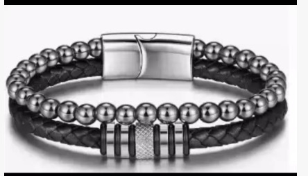 Férfiaknak készült fonott bőrkarkötő mágneses csattal, irodalmi retro stílus, Yiwu Zhejiang, 2025 nyár