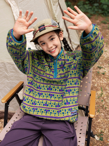 Dječja mikina s flisom, dugi rukav, bez kapuljače, korejski stil, proljeće–jesen 2025