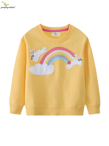 Gyerek pulóver - Európai és amerikai stílus, pamut kötött anyag (80% pamut), kerek nyakú, hosszú ujjú