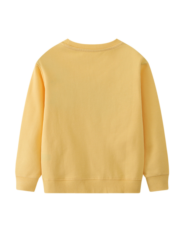 Gyerek pulóver - Európai és amerikai stílus, pamut kötött anyag (80% pamut), kerek nyakú, hosszú ujjú