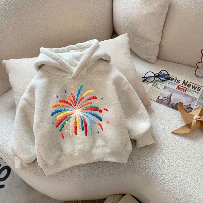 Dječja hoodie majica – debeli flis unutarnja podstava, karikatura uzorak, pogodna za sve sezone, za novorođenčad 0–12 mjeseci, glavni materijal: zec koža 71–80%