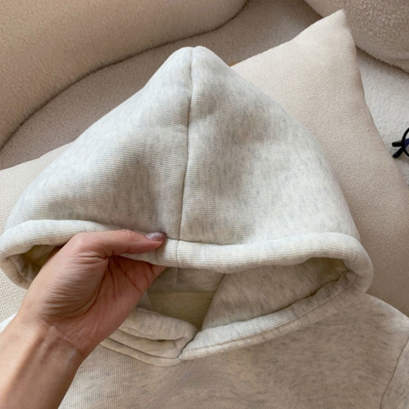 Dječja hoodie majica – debeli flis unutarnja podstava, karikatura uzorak, pogodna za sve sezone, za novorođenčad 0–12 mjeseci, glavni materijal: zec koža 71–80%