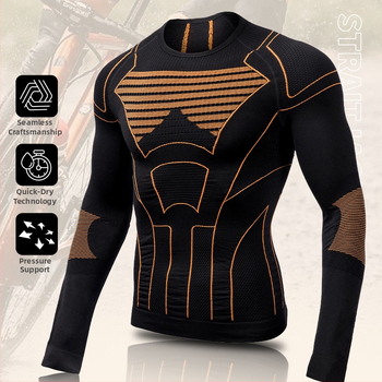 Унисекс компресионен базов слой с дълъг ръкав – влагоотводящ, термална функция, нейлонова смес 92,2%