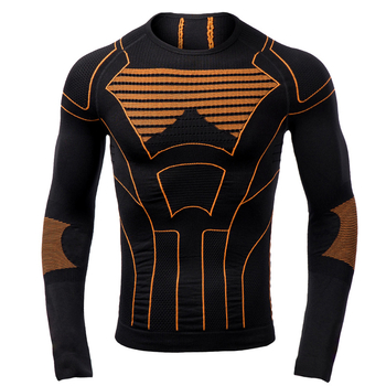 Унисекс компресионен базов слой с дълъг ръкав – влагоотводящ, термална функция, нейлонова смес 92,2%