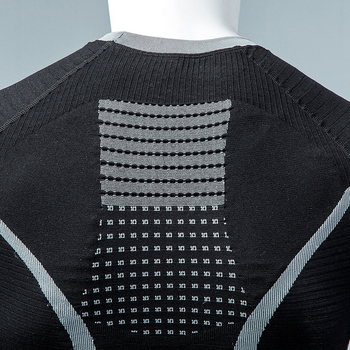 Дълъг ръкав компресионен топ с бързоизсъхване, унисекс; плат от смеси химически влакна с 76% найлон; подходящ за зима, пролет и есен; за бягане, фитнес и ски спортове, туризъм