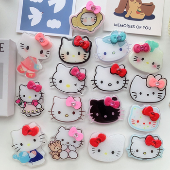 Asztali telefon-tartó 3D masni dizájnnal, rajzfilmszerű stílus, műanyag anyag, testreszabható