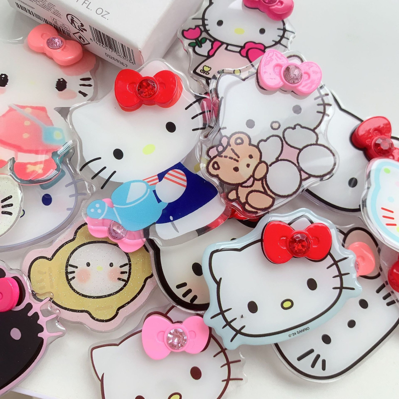 Asztali telefon-tartó 3D masni dizájnnal, rajzfilmszerű stílus, műanyag anyag, testreszabható