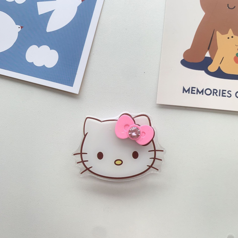 Asztali telefon-tartó 3D masni dizájnnal, rajzfilmszerű stílus, műanyag anyag, testreszabható