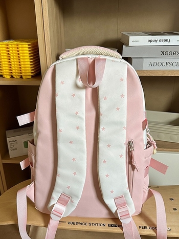 Unisex školska torba s višestrukim pretincima, najlon, vodootporna, kapacitet ispod 20 L, zakrivljeni naramenici, podstava od poliester