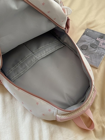 Unisex školska torba s višestrukim pretincima, najlon, vodootporna, kapacitet ispod 20 L, zakrivljeni naramenici, podstava od poliester