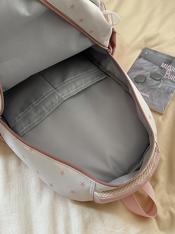 Unisex školska torba s višestrukim pretincima, najlon, vodootporna, kapacitet ispod 20 L, zakrivljeni naramenici, podstava od poliester