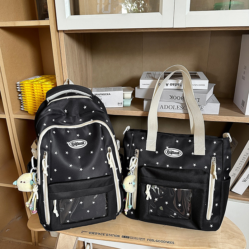 Unisex školska torba s višestrukim pretincima, najlon, vodootporna, kapacitet ispod 20 L, zakrivljeni naramenici, podstava od poliester