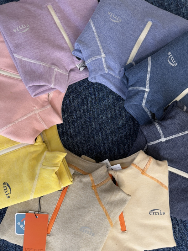 Удължено спортно горнище за открити спортове с полузатворен цип и стояща яка, за деца 7–12 г., унисекс, акрилни влакна, бързосъхнещо, дишащо, влагоотвеждащо