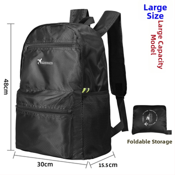 Ταξιδιωτικό σακίδιο — Αδιάβροχο, επεκτειόμενο, αποθηκεύσιμο (Oxford ύφασμα, υπαίθρια σπορ, unisex)