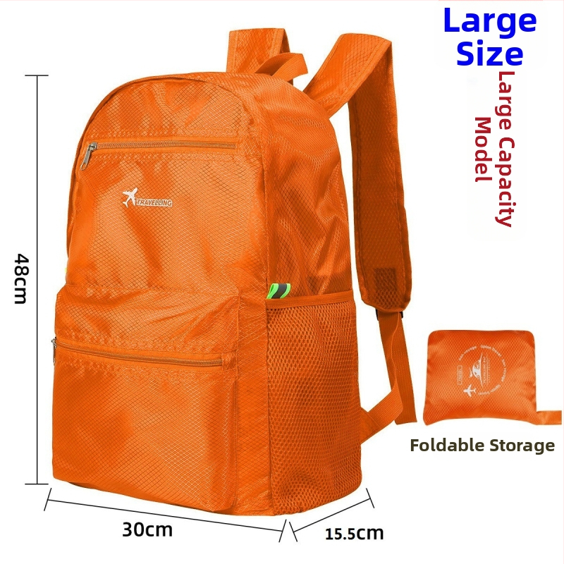 Ταξιδιωτικό σακίδιο — Αδιάβροχο, επεκτειόμενο, αποθηκεύσιμο (Oxford ύφασμα, υπαίθρια σπορ, unisex)