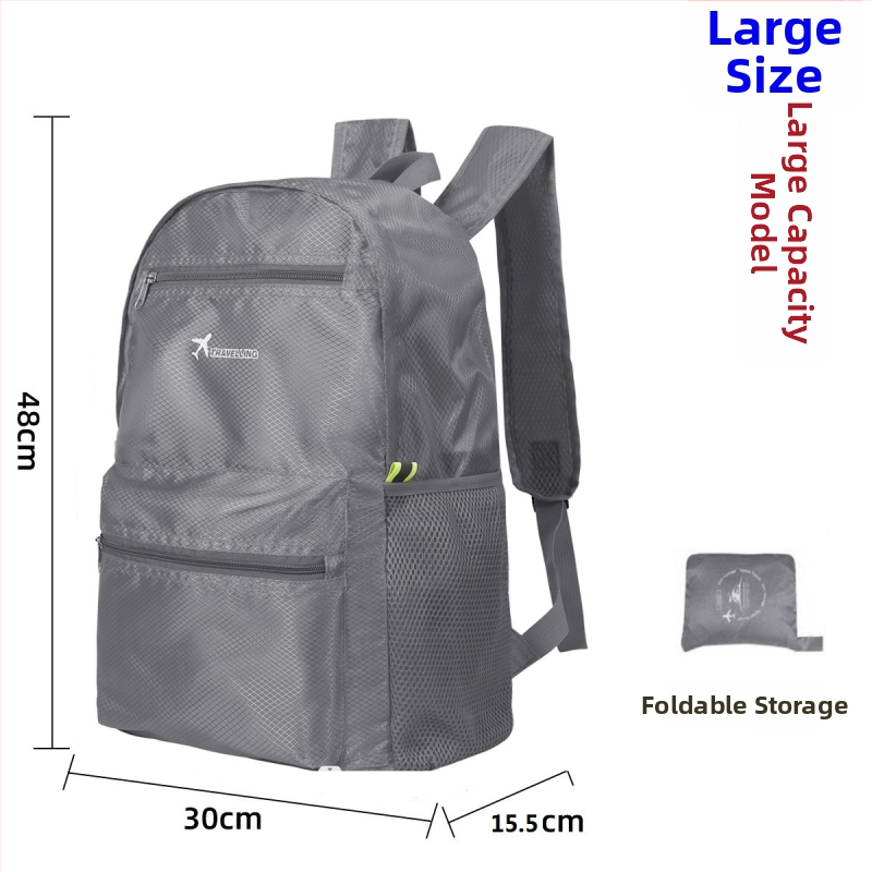 Ταξιδιωτικό σακίδιο — Αδιάβροχο, επεκτειόμενο, αποθηκεύσιμο (Oxford ύφασμα, υπαίθρια σπορ, unisex)