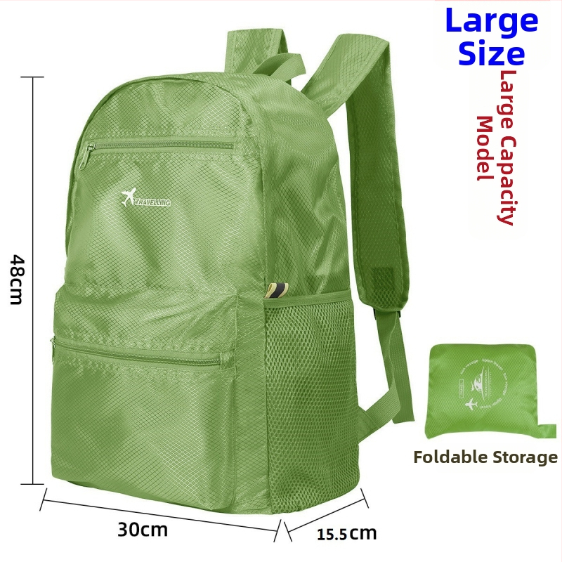 Ταξιδιωτικό σακίδιο — Αδιάβροχο, επεκτειόμενο, αποθηκεύσιμο (Oxford ύφασμα, υπαίθρια σπορ, unisex)