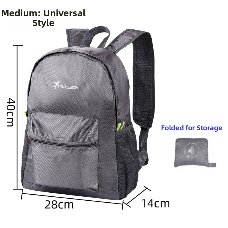 Ταξιδιωτικό σακίδιο — Αδιάβροχο, επεκτειόμενο, αποθηκεύσιμο (Oxford ύφασμα, υπαίθρια σπορ, unisex)