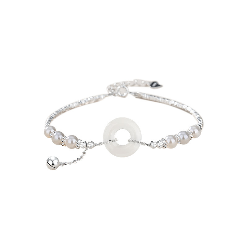 Brățară Tichia — Argint 925, Design geometric, placare electroplatină, stil nou chinezesc