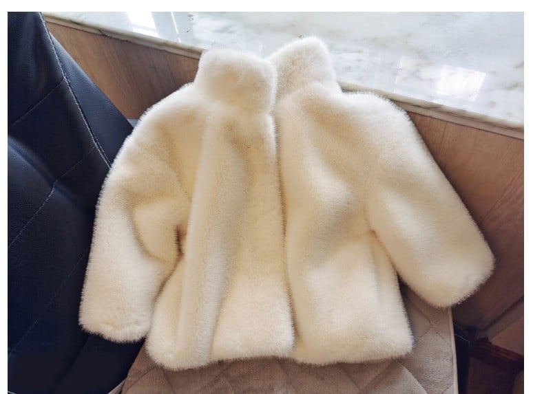 Детско палто от изкуствен Mink велур, със стойка яка, еднобортно закопчаване, уестърн стил, за деца на възраст 3–8 години, подходящо за зимно-есенно-пролетно