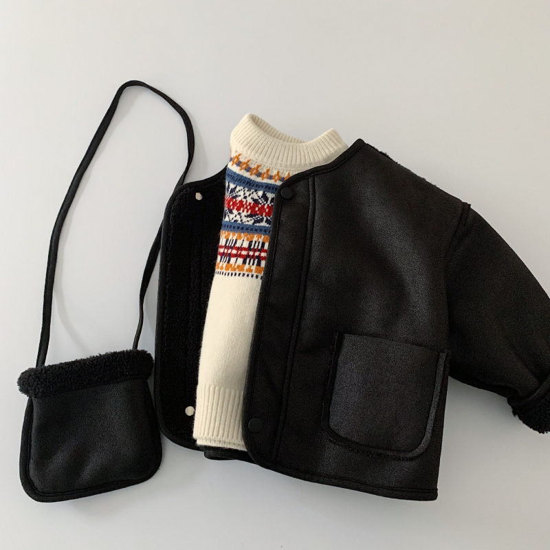 Detská zimná bunda v kórejskom štýle, predný zips, hlavný materiál polyester, zateplený dizajn, vhodný pre deti 3–8 rokov