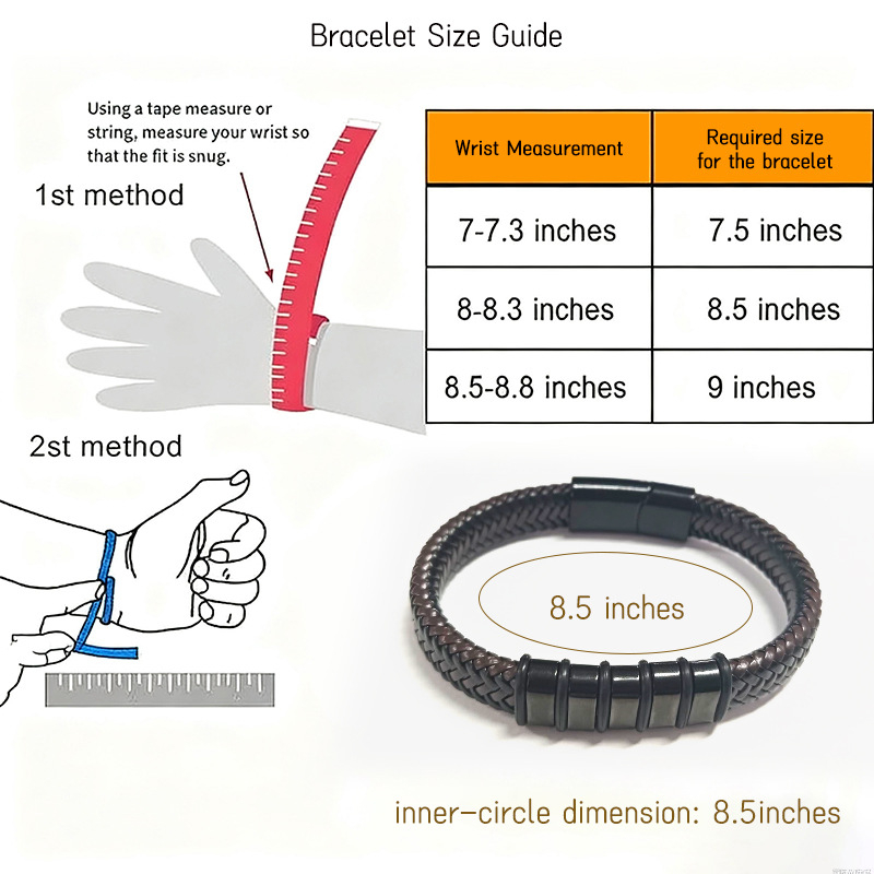Antistatički narukvica - nehrđajući čelik i koža, ručno izrađena, vintage stil, težina 20 g, brend Yima