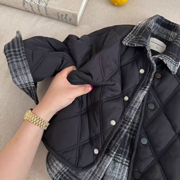 Dječja zimska jakna – unisex, okrugli ovratnik, dvostruko kopčanje, bez kapuljače, 3–8 godina