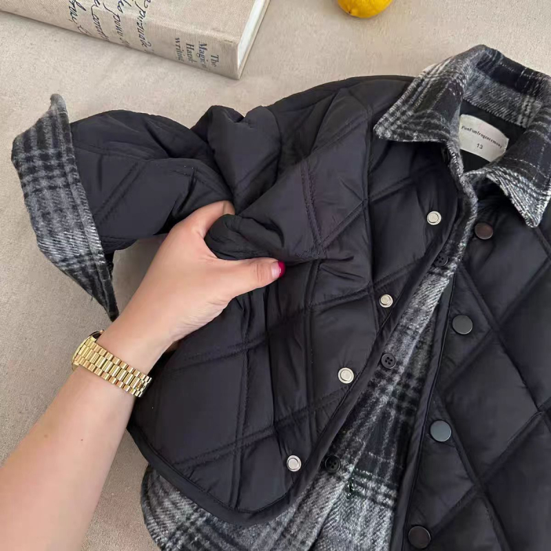 Dječja zimska jakna – unisex, okrugli ovratnik, dvostruko kopčanje, bez kapuljače, 3–8 godina