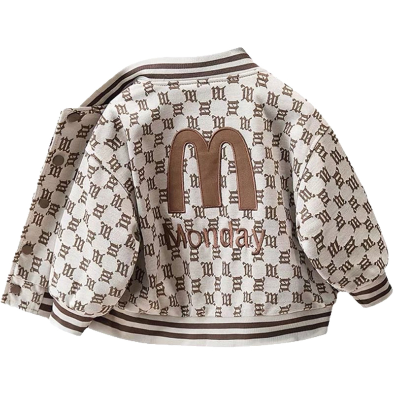 Detský jesenný kabát, unisex, okrúhly golier, jednosranné zapínanie na gombíky, hlavná látka 80,1% bavlna, podšívka polyester